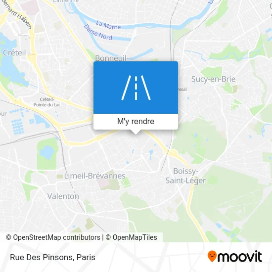 Rue Des Pinsons plan