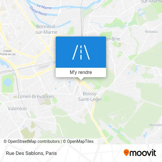 Rue Des Sablons plan