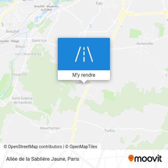 Allée de la Sablière Jaune plan