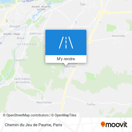 Chemin du Jeu de Paume plan