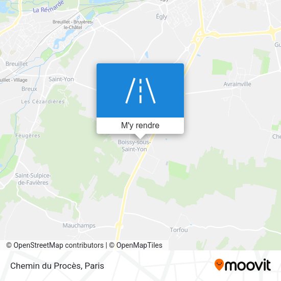 Chemin du Procès plan