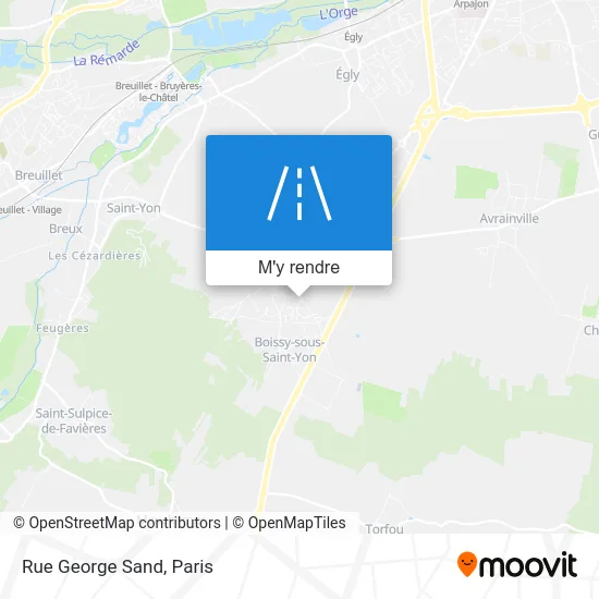 Rue George Sand plan