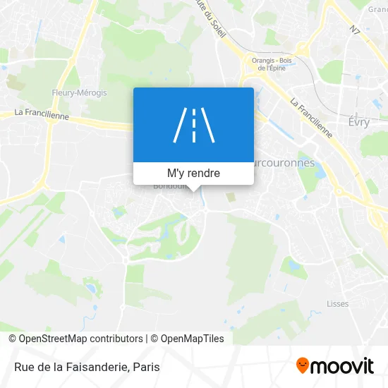 Rue de la Faisanderie plan