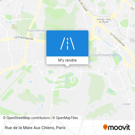 Rue de la Mare Aux Chiens plan