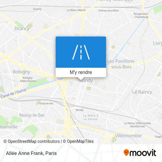 Allée Anne Frank plan