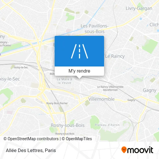 Allée Des Lettres plan