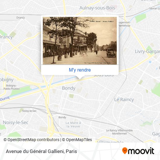 Avenue du Général Gallieni plan