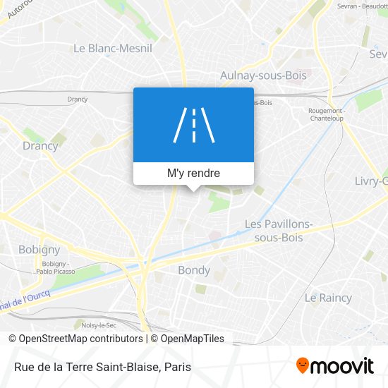 Rue de la Terre Saint-Blaise plan