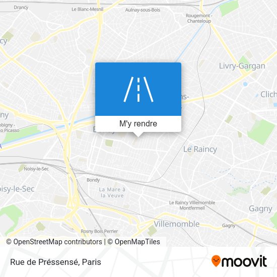 Rue de Préssensé plan