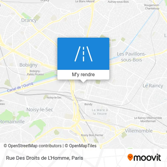 Rue Des Droits de L'Homme plan