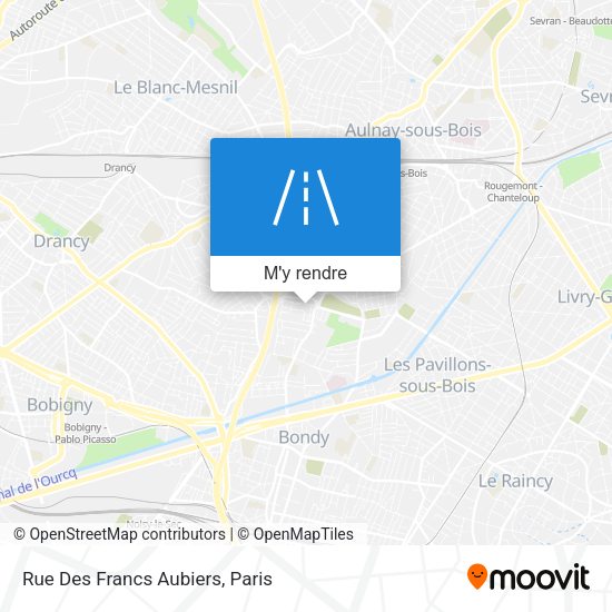 Rue Des Francs Aubiers plan