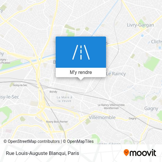 Rue Louis-Auguste Blanqui plan