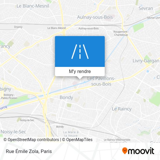 Rue Émile Zola plan