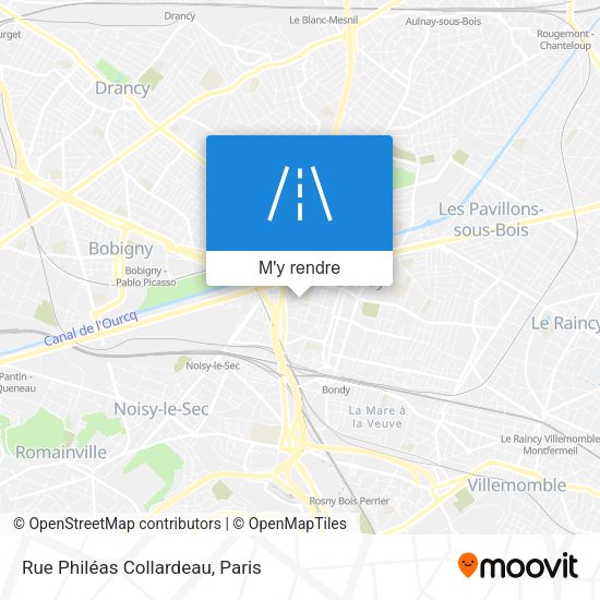 Rue Philéas Collardeau plan