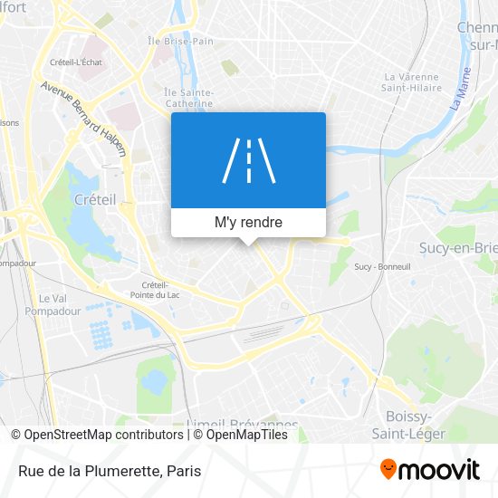 Rue de la Plumerette plan