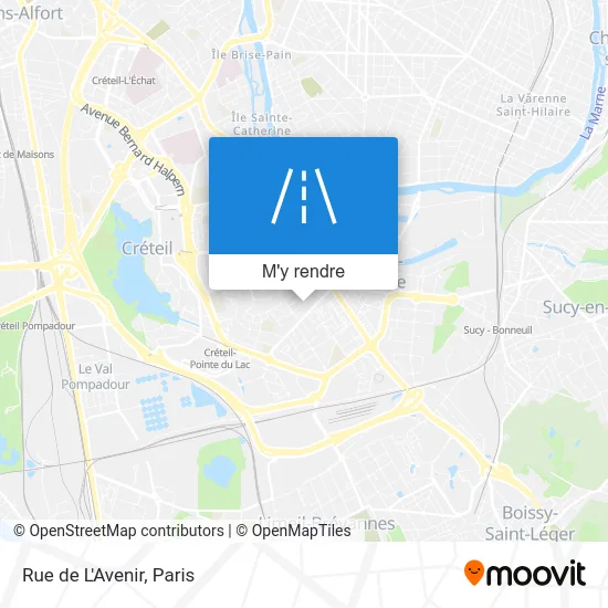 Rue de L'Avenir plan