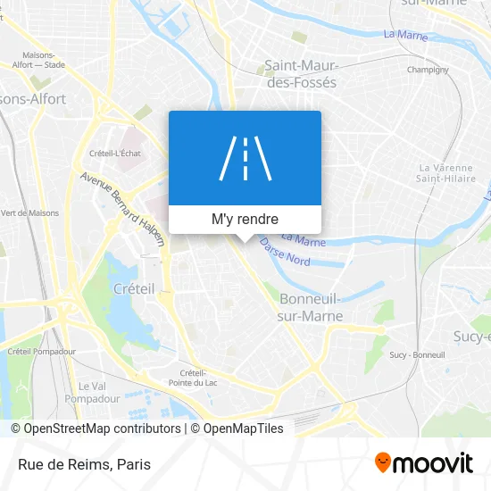 Rue de Reims plan