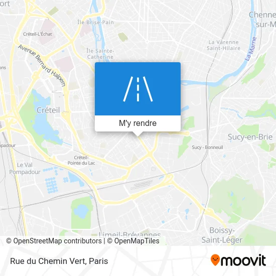 Rue du Chemin Vert plan