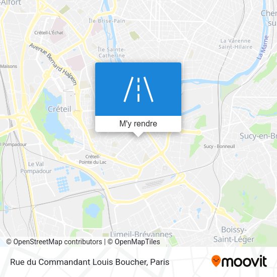 Rue du Commandant Louis Boucher plan