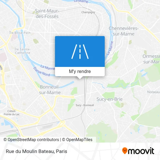 Rue du Moulin Bateau plan