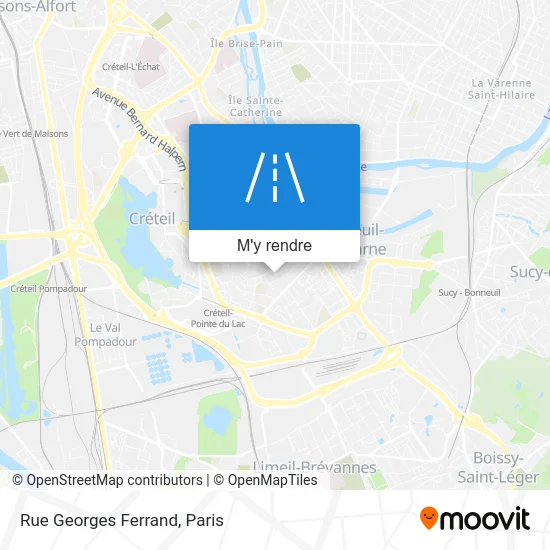 Rue Georges Ferrand plan