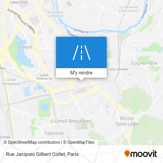Rue Jacques Gilbert Collet plan