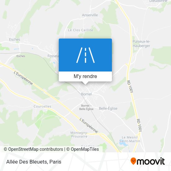 Allée Des Bleuets plan