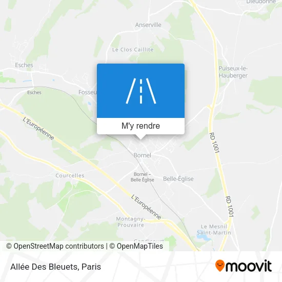 Allée Des Bleuets plan