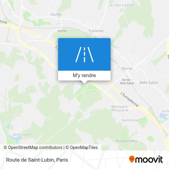 Route De Saint-Lubin plan