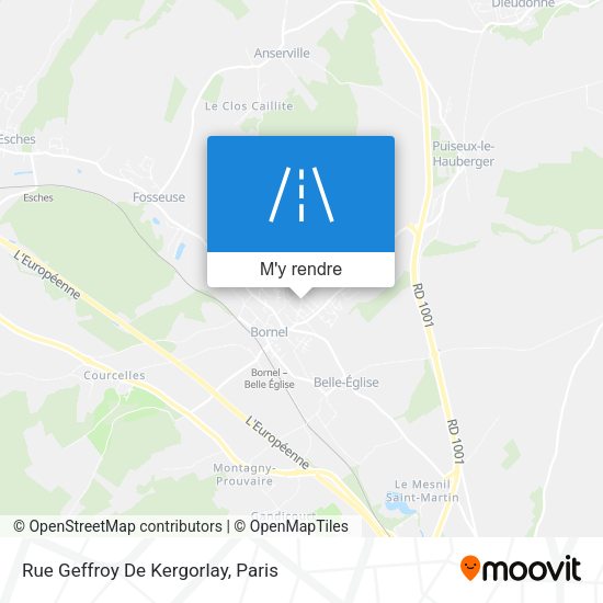 Rue Geffroy De Kergorlay plan
