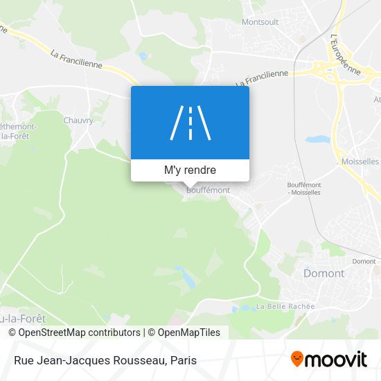 Rue Jean-Jacques Rousseau plan