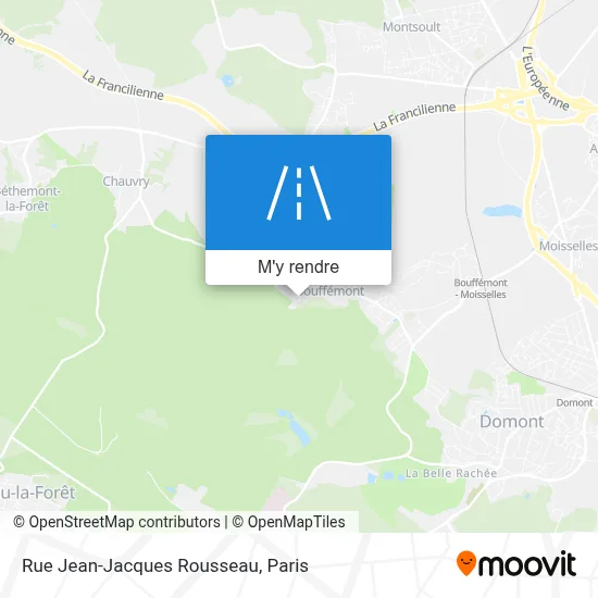 Rue Jean-Jacques Rousseau plan