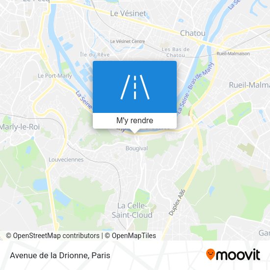 Avenue de la Drionne plan