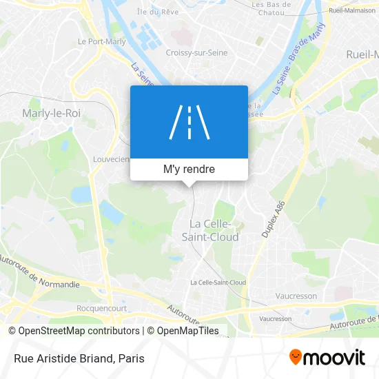 Rue Aristide Briand plan