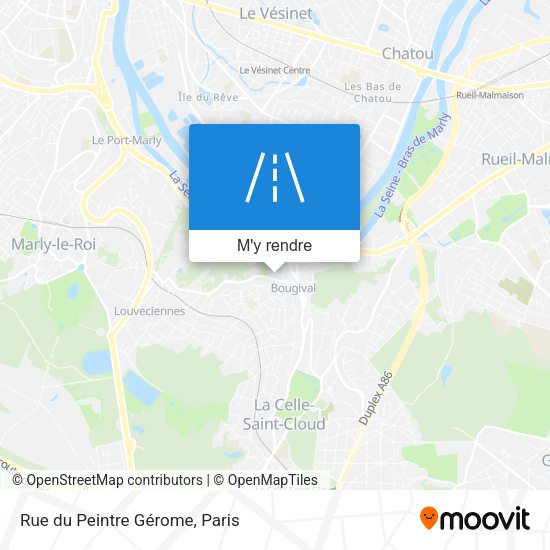 Rue du Peintre Gérome plan