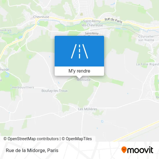 Rue de la Midorge plan