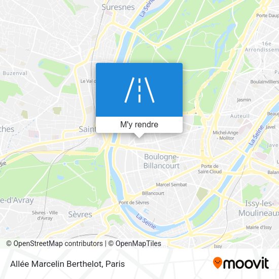 Allée Marcelin Berthelot plan
