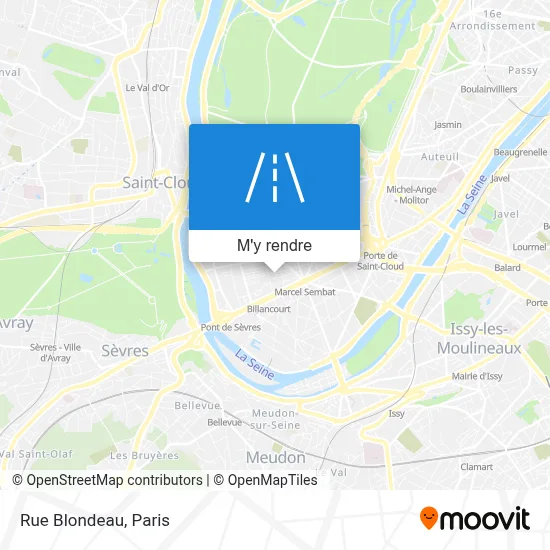 Rue Blondeau plan