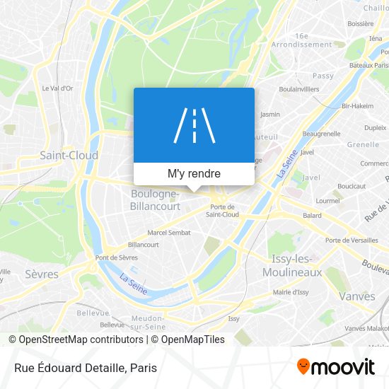 Rue Édouard Detaille plan