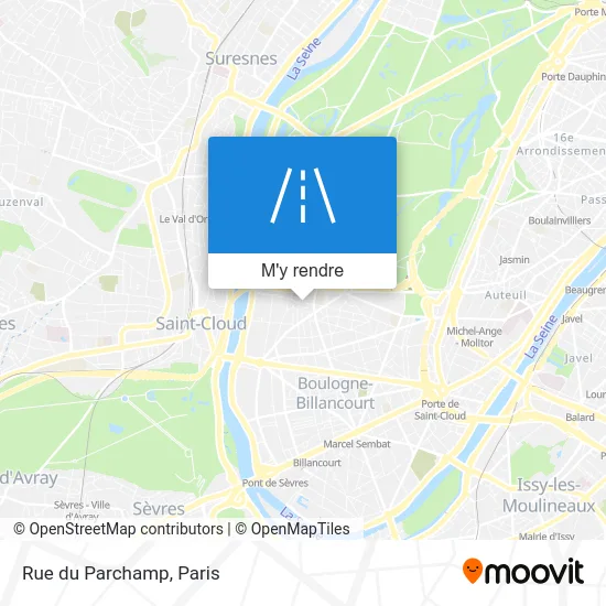 Rue du Parchamp plan