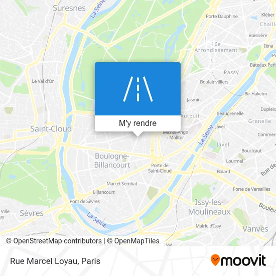 Rue Marcel Loyau plan