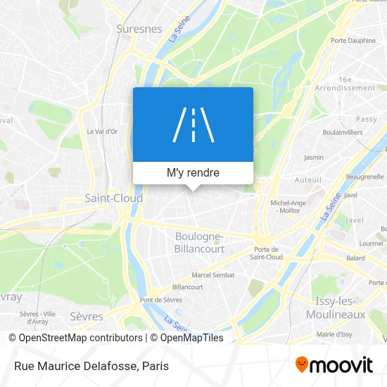 Rue Maurice Delafosse plan