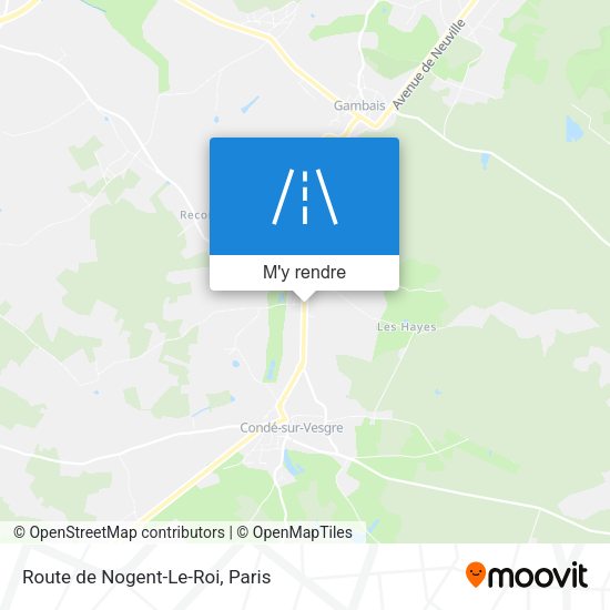 Route de Nogent-Le-Roi plan