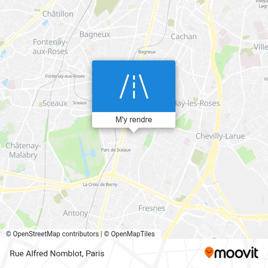 Rue Alfred Nomblot plan