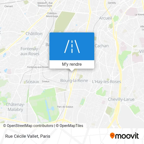 Rue Cécile Vallet plan