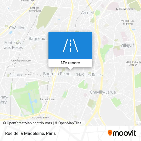 Rue de la Madeleine plan