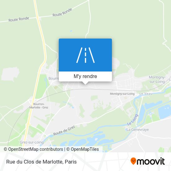 Rue du Clos de Marlotte plan