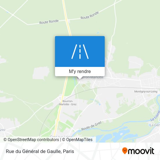 Rue du Général de Gaulle plan