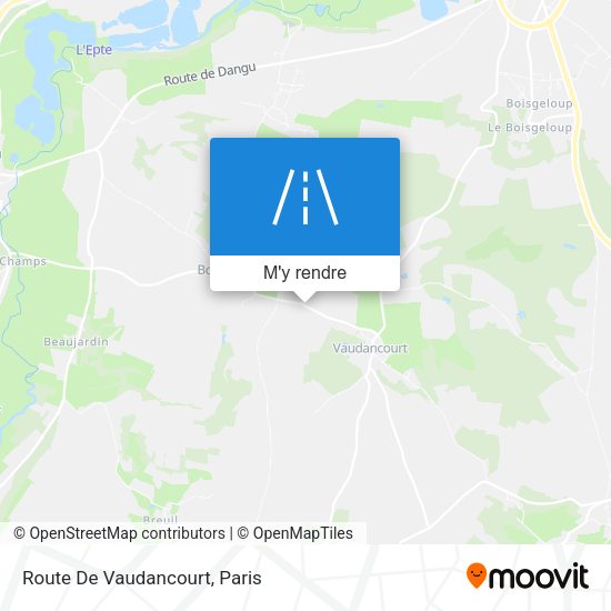 Route De Vaudancourt plan