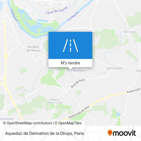 Aqueduc de Dérivation de la Dhuys plan